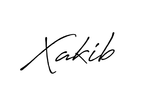 Make a beautiful signature design for name Xakib. With this signature (Antro_Vectra_Bolder) style, you can create a handwritten signature for free. Xakib signature style 7 images and pictures png