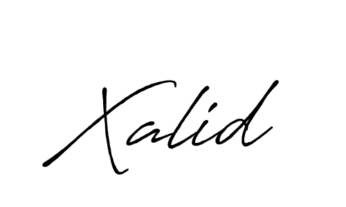 How to make Xalid signature? Antro_Vectra_Bolder is a professional autograph style. Create handwritten signature for Xalid name. Xalid signature style 7 images and pictures png