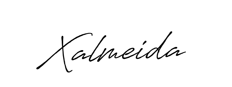 How to make Xalmeida name signature. Use Antro_Vectra_Bolder style for creating short signs online. This is the latest handwritten sign. Xalmeida signature style 7 images and pictures png