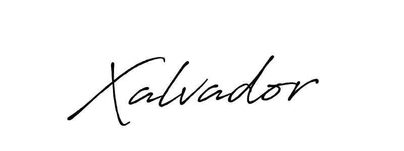 How to make Xalvador name signature. Use Antro_Vectra_Bolder style for creating short signs online. This is the latest handwritten sign. Xalvador signature style 7 images and pictures png