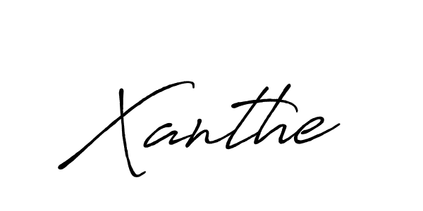 Xanthe stylish signature style. Best Handwritten Sign (Antro_Vectra_Bolder) for my name. Handwritten Signature Collection Ideas for my name Xanthe. Xanthe signature style 7 images and pictures png