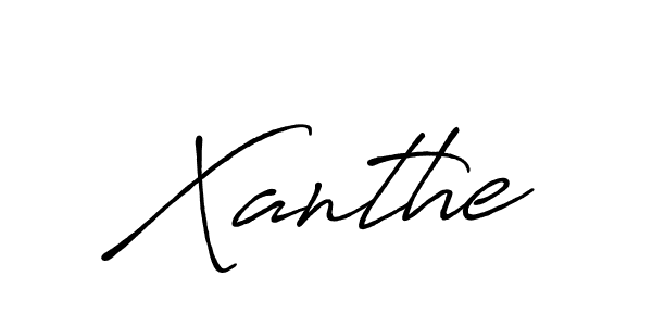 Xanthe stylish signature style. Best Handwritten Sign (Antro_Vectra_Bolder) for my name. Handwritten Signature Collection Ideas for my name Xanthe. Xanthe signature style 7 images and pictures png