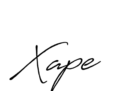 Also we have Xape name is the best signature style. Create professional handwritten signature collection using Antro_Vectra_Bolder autograph style. Xape signature style 7 images and pictures png