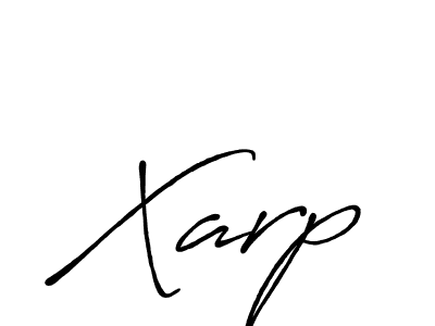 How to make Xarp signature? Antro_Vectra_Bolder is a professional autograph style. Create handwritten signature for Xarp name. Xarp signature style 7 images and pictures png