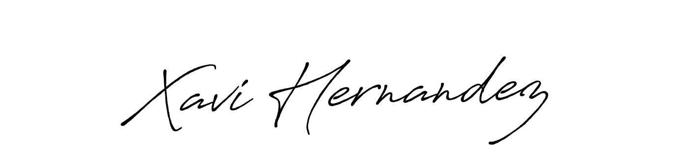 Design your own signature with our free online signature maker. With this signature software, you can create a handwritten (Antro_Vectra_Bolder) signature for name Xavi Hernandez. Xavi Hernandez signature style 7 images and pictures png