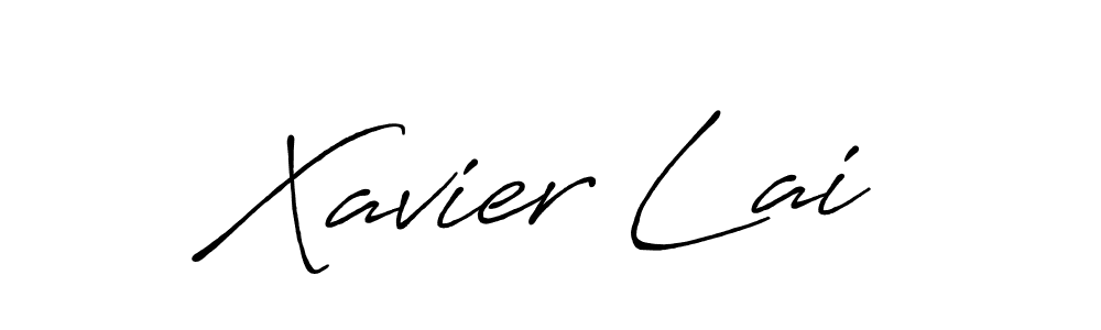 Design your own signature with our free online signature maker. With this signature software, you can create a handwritten (Antro_Vectra_Bolder) signature for name Xavier Lai. Xavier Lai signature style 7 images and pictures png