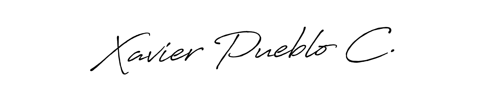 Similarly Antro_Vectra_Bolder is the best handwritten signature design. Signature creator online .You can use it as an online autograph creator for name Xavier Pueblo C.. Xavier Pueblo C. signature style 7 images and pictures png