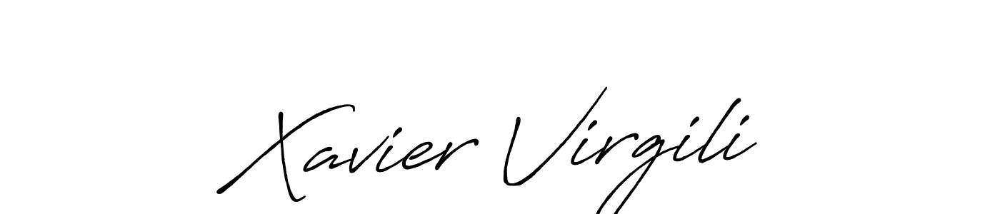 Once you've used our free online signature maker to create your best signature Antro_Vectra_Bolder style, it's time to enjoy all of the benefits that Xavier Virgili name signing documents. Xavier Virgili signature style 7 images and pictures png