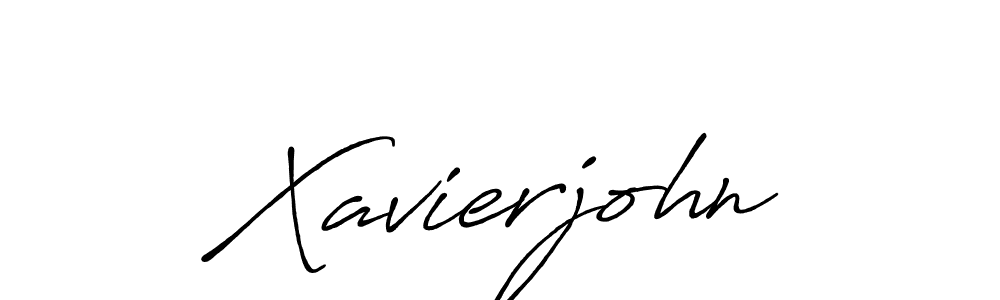 Create a beautiful signature design for name Xavierjohn. With this signature (Antro_Vectra_Bolder) fonts, you can make a handwritten signature for free. Xavierjohn signature style 7 images and pictures png
