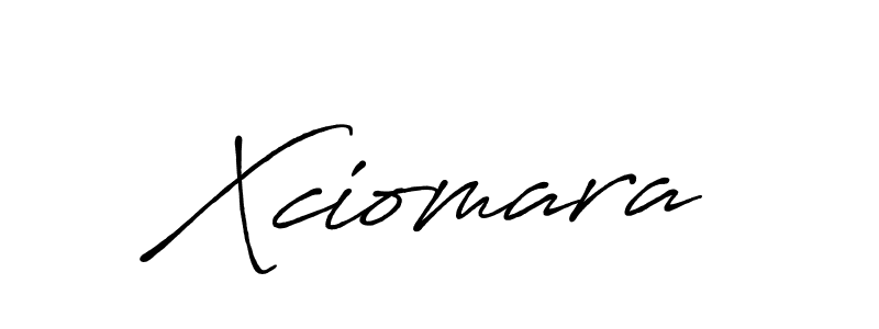 How to make Xciomara name signature. Use Antro_Vectra_Bolder style for creating short signs online. This is the latest handwritten sign. Xciomara signature style 7 images and pictures png