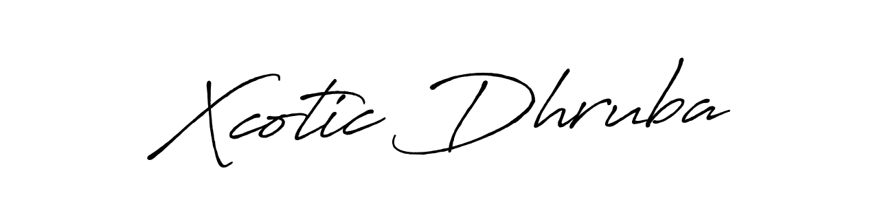 Similarly Antro_Vectra_Bolder is the best handwritten signature design. Signature creator online .You can use it as an online autograph creator for name Xcotic Dhruba. Xcotic Dhruba signature style 7 images and pictures png
