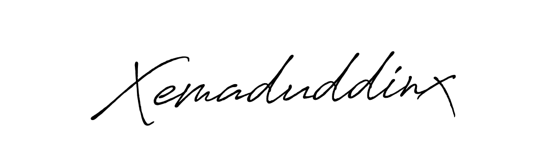 Create a beautiful signature design for name Xemaduddinx. With this signature (Antro_Vectra_Bolder) fonts, you can make a handwritten signature for free. Xemaduddinx signature style 7 images and pictures png