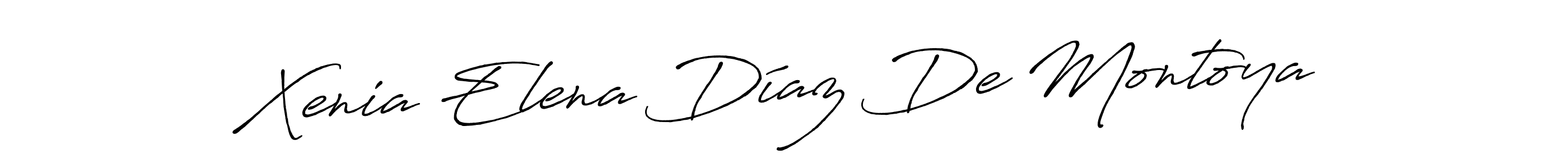 How to make Xenia Elena Díaz De Montoya name signature. Use Antro_Vectra_Bolder style for creating short signs online. This is the latest handwritten sign. Xenia Elena Díaz De Montoya signature style 7 images and pictures png