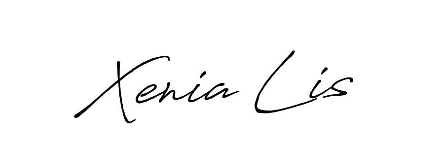 Create a beautiful signature design for name Xenia Lis. With this signature (Antro_Vectra_Bolder) fonts, you can make a handwritten signature for free. Xenia Lis signature style 7 images and pictures png