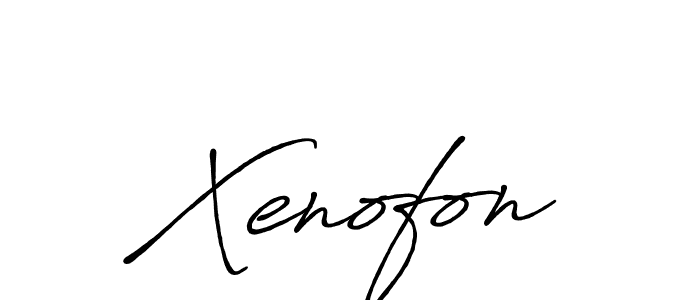 Create a beautiful signature design for name Xenofon. With this signature (Antro_Vectra_Bolder) fonts, you can make a handwritten signature for free. Xenofon signature style 7 images and pictures png