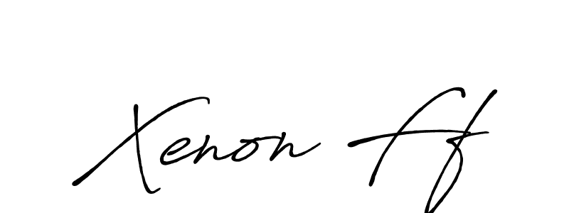 How to Draw Xenon Ff signature style? Antro_Vectra_Bolder is a latest design signature styles for name Xenon Ff. Xenon Ff signature style 7 images and pictures png