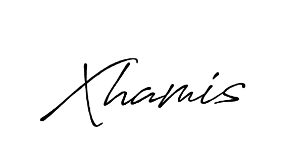 How to make Xhamis name signature. Use Antro_Vectra_Bolder style for creating short signs online. This is the latest handwritten sign. Xhamis signature style 7 images and pictures png