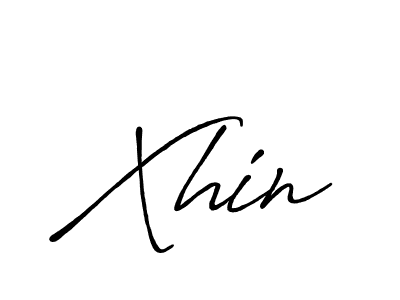 How to make Xhin name signature. Use Antro_Vectra_Bolder style for creating short signs online. This is the latest handwritten sign. Xhin signature style 7 images and pictures png