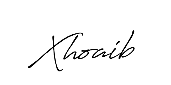 Also we have Xhoaib name is the best signature style. Create professional handwritten signature collection using Antro_Vectra_Bolder autograph style. Xhoaib signature style 7 images and pictures png