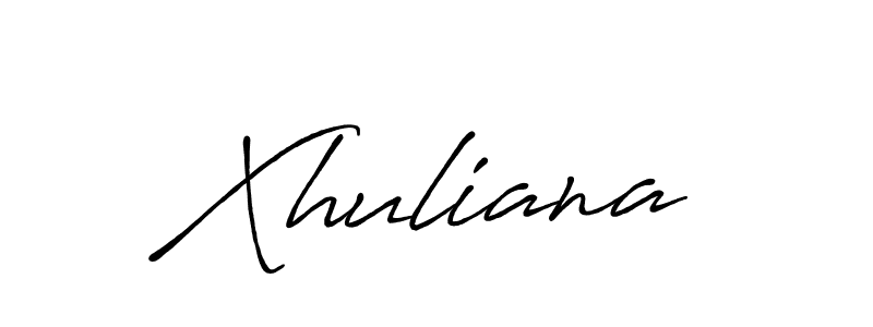 How to Draw Xhuliana signature style? Antro_Vectra_Bolder is a latest design signature styles for name Xhuliana. Xhuliana signature style 7 images and pictures png