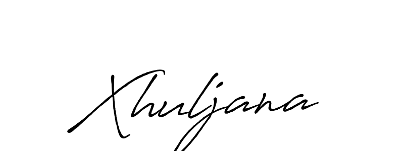 Design your own signature with our free online signature maker. With this signature software, you can create a handwritten (Antro_Vectra_Bolder) signature for name Xhuljana. Xhuljana signature style 7 images and pictures png