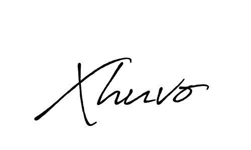 Design your own signature with our free online signature maker. With this signature software, you can create a handwritten (Antro_Vectra_Bolder) signature for name Xhuvo. Xhuvo signature style 7 images and pictures png