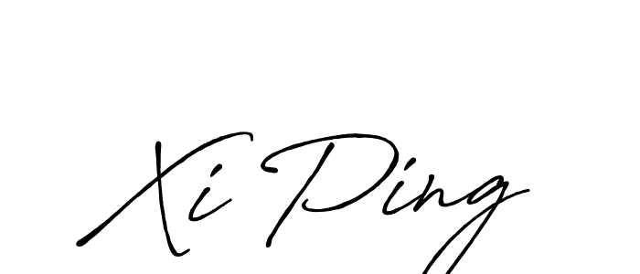 You should practise on your own different ways (Antro_Vectra_Bolder) to write your name (Xi Ping) in signature. don't let someone else do it for you. Xi Ping signature style 7 images and pictures png