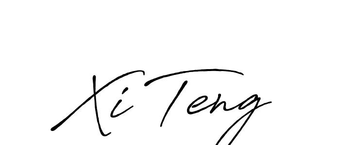 How to make Xi Teng signature? Antro_Vectra_Bolder is a professional autograph style. Create handwritten signature for Xi Teng name. Xi Teng signature style 7 images and pictures png