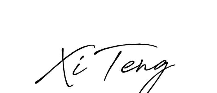 You should practise on your own different ways (Antro_Vectra_Bolder) to write your name (Xi Teng) in signature. don't let someone else do it for you. Xi Teng signature style 7 images and pictures png