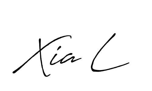 Use a signature maker to create a handwritten signature online. With this signature software, you can design (Antro_Vectra_Bolder) your own signature for name Xia L. Xia L signature style 7 images and pictures png