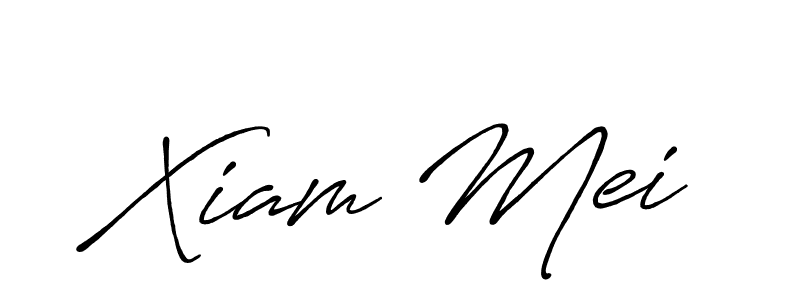 Use a signature maker to create a handwritten signature online. With this signature software, you can design (Antro_Vectra_Bolder) your own signature for name Xiam Mei. Xiam Mei signature style 7 images and pictures png