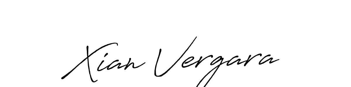 The best way (Antro_Vectra_Bolder) to make a short signature is to pick only two or three words in your name. The name Xian Vergara include a total of six letters. For converting this name. Xian Vergara signature style 7 images and pictures png