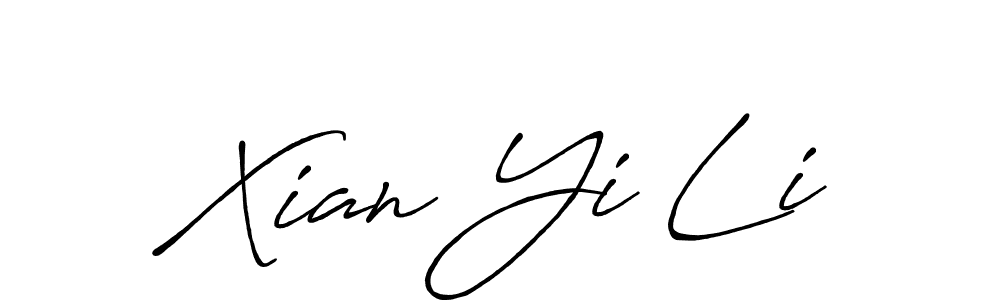 You should practise on your own different ways (Antro_Vectra_Bolder) to write your name (Xian Yi Li) in signature. don't let someone else do it for you. Xian Yi Li signature style 7 images and pictures png