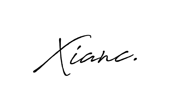 You should practise on your own different ways (Antro_Vectra_Bolder) to write your name (Xianc.) in signature. don't let someone else do it for you. Xianc. signature style 7 images and pictures png