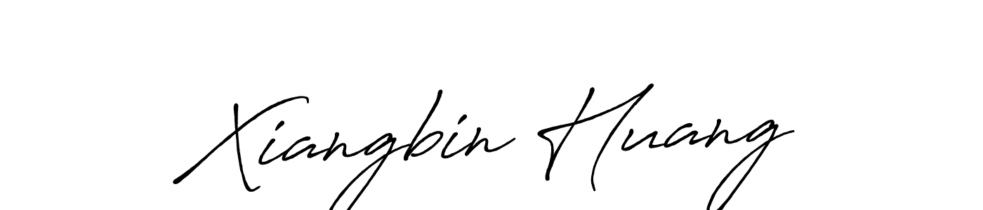Antro_Vectra_Bolder is a professional signature style that is perfect for those who want to add a touch of class to their signature. It is also a great choice for those who want to make their signature more unique. Get Xiangbin Huang name to fancy signature for free. Xiangbin Huang signature style 7 images and pictures png
