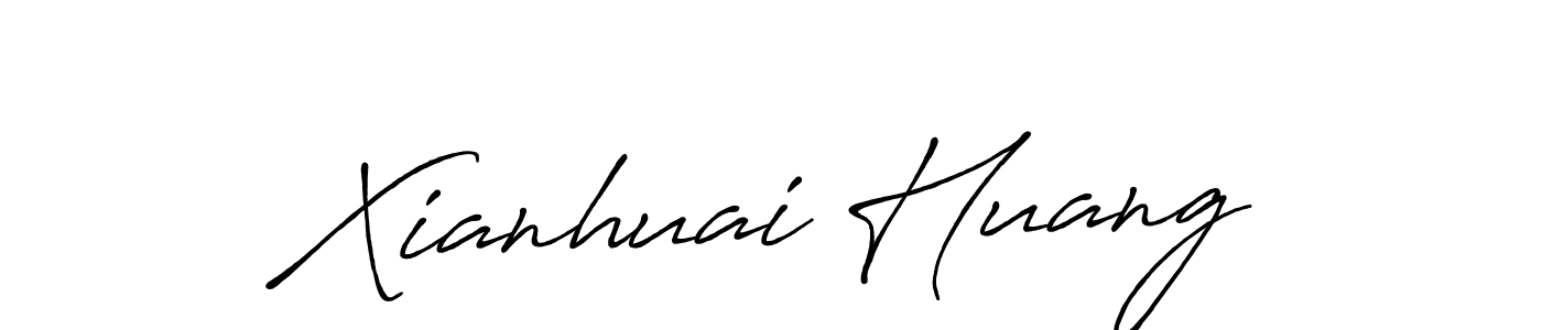 Antro_Vectra_Bolder is a professional signature style that is perfect for those who want to add a touch of class to their signature. It is also a great choice for those who want to make their signature more unique. Get Xianhuai Huang name to fancy signature for free. Xianhuai Huang signature style 7 images and pictures png