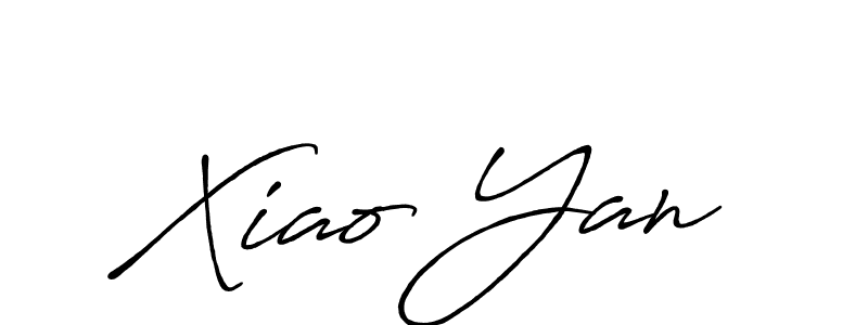 The best way (Antro_Vectra_Bolder) to make a short signature is to pick only two or three words in your name. The name Xiao Yan include a total of six letters. For converting this name. Xiao Yan signature style 7 images and pictures png