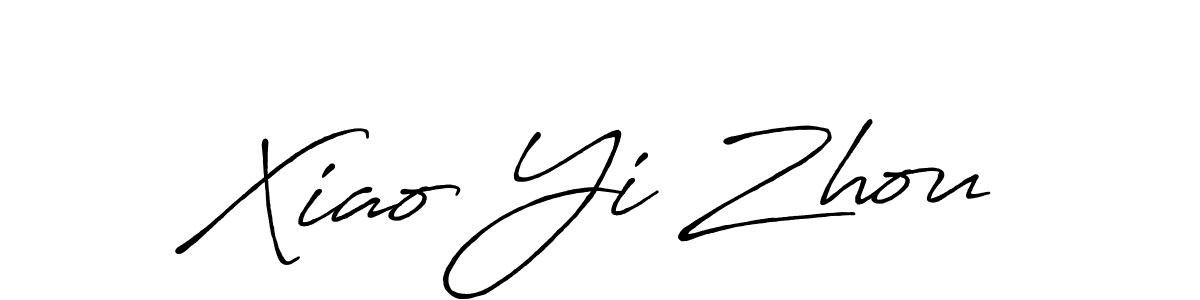 Make a beautiful signature design for name Xiao Yi Zhou. With this signature (Antro_Vectra_Bolder) style, you can create a handwritten signature for free. Xiao Yi Zhou signature style 7 images and pictures png