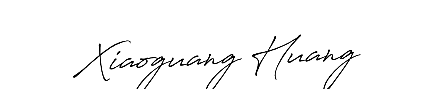 You should practise on your own different ways (Antro_Vectra_Bolder) to write your name (Xiaoguang Huang) in signature. don't let someone else do it for you. Xiaoguang Huang signature style 7 images and pictures png