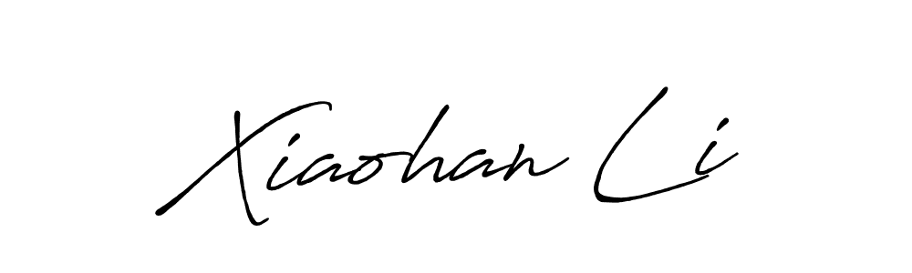 Use a signature maker to create a handwritten signature online. With this signature software, you can design (Antro_Vectra_Bolder) your own signature for name Xiaohan Li. Xiaohan Li signature style 7 images and pictures png