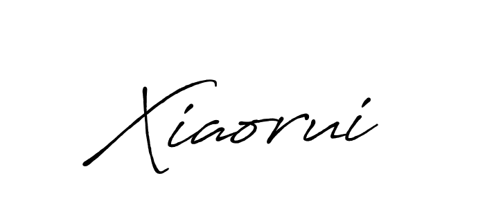 Make a beautiful signature design for name Xiaorui. With this signature (Antro_Vectra_Bolder) style, you can create a handwritten signature for free. Xiaorui signature style 7 images and pictures png