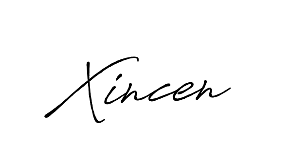 Use a signature maker to create a handwritten signature online. With this signature software, you can design (Antro_Vectra_Bolder) your own signature for name Xincen. Xincen signature style 7 images and pictures png