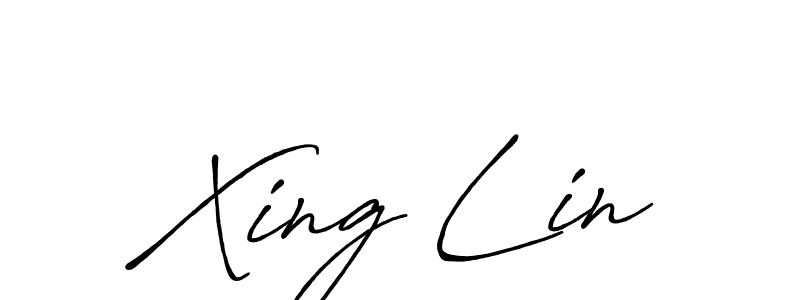 How to make Xing Lin signature? Antro_Vectra_Bolder is a professional autograph style. Create handwritten signature for Xing Lin name. Xing Lin signature style 7 images and pictures png