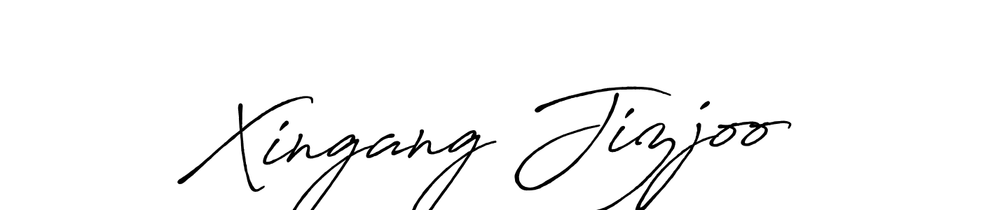 The best way (Antro_Vectra_Bolder) to make a short signature is to pick only two or three words in your name. The name Xingang Jizjoo include a total of six letters. For converting this name. Xingang Jizjoo signature style 7 images and pictures png