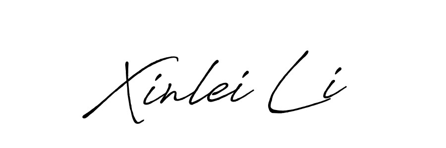 Xinlei Li stylish signature style. Best Handwritten Sign (Antro_Vectra_Bolder) for my name. Handwritten Signature Collection Ideas for my name Xinlei Li. Xinlei Li signature style 7 images and pictures png
