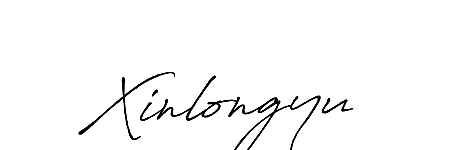 How to make Xinlongyu signature? Antro_Vectra_Bolder is a professional autograph style. Create handwritten signature for Xinlongyu name. Xinlongyu signature style 7 images and pictures png