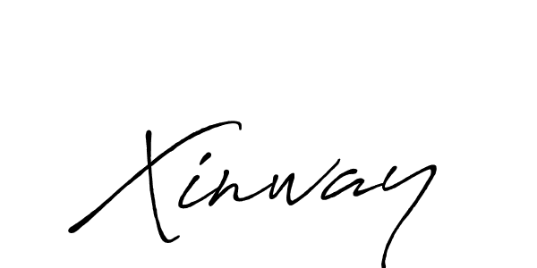 Xinway stylish signature style. Best Handwritten Sign (Antro_Vectra_Bolder) for my name. Handwritten Signature Collection Ideas for my name Xinway. Xinway signature style 7 images and pictures png