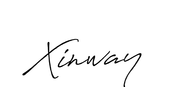 Xinway stylish signature style. Best Handwritten Sign (Antro_Vectra_Bolder) for my name. Handwritten Signature Collection Ideas for my name Xinway. Xinway signature style 7 images and pictures png