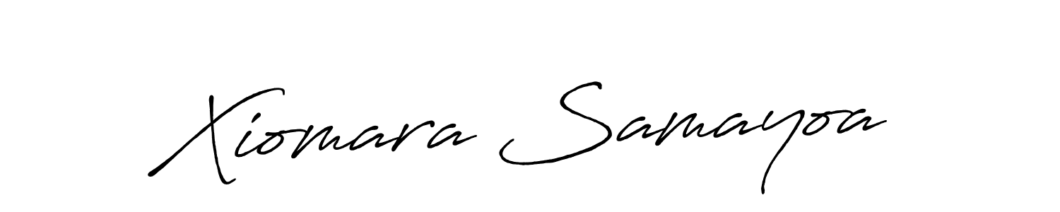 Similarly Antro_Vectra_Bolder is the best handwritten signature design. Signature creator online .You can use it as an online autograph creator for name Xiomara Samayoa. Xiomara Samayoa signature style 7 images and pictures png