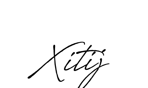 Use a signature maker to create a handwritten signature online. With this signature software, you can design (Antro_Vectra_Bolder) your own signature for name Xitij. Xitij signature style 7 images and pictures png